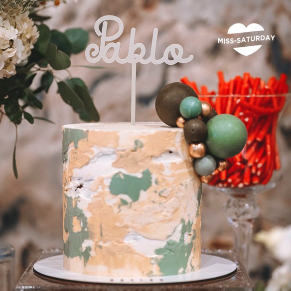 Topper personalizado para tarta