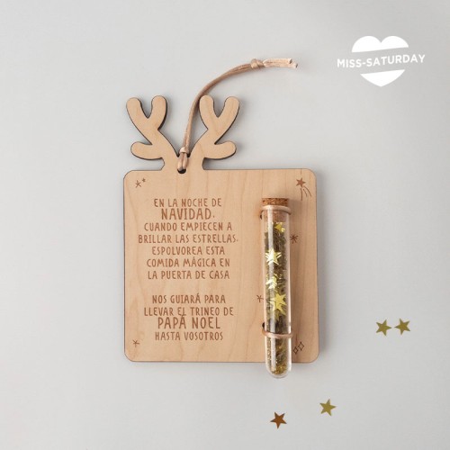 Adorno de Navidad, comida mágica