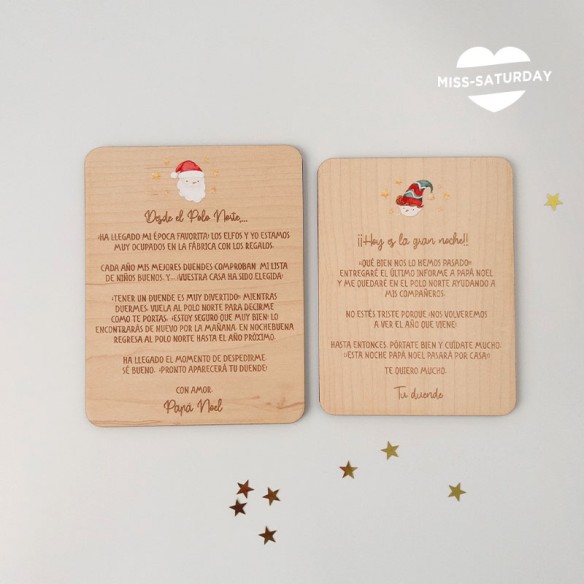 Carta de Papá Noel y duende