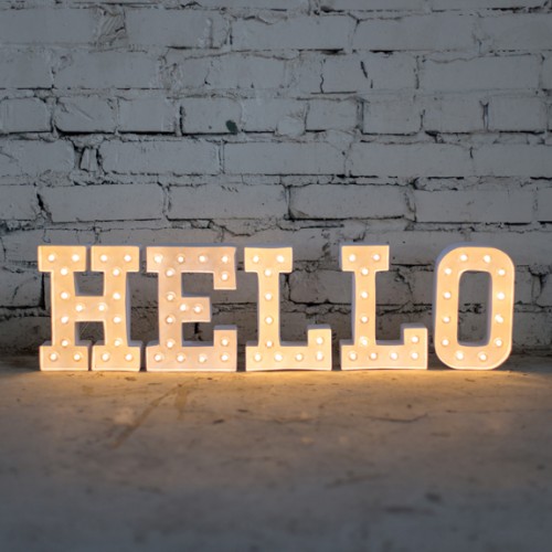 Letra luminosa - W 2