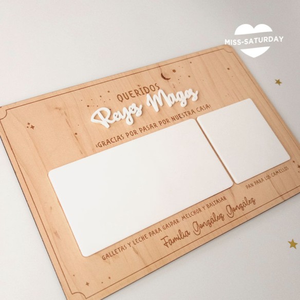 Tabla de comida para los Reyes Magos