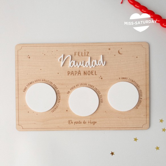 Tabla para Papá Noel metacrilato