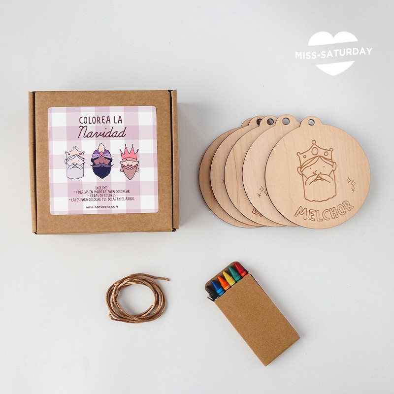 Bolas para colorear Reyes Magos