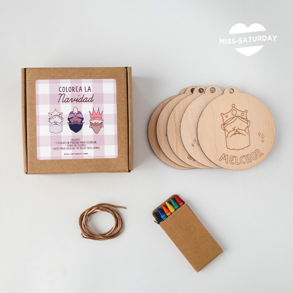 Bolas para colorear Reyes Magos