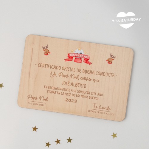 Certificado Buena conducta Duende color