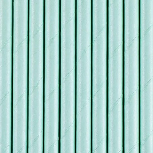 10 Cañitas Azul turquesa