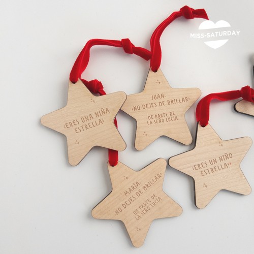 Adorno de Navidad para niña estrella 2