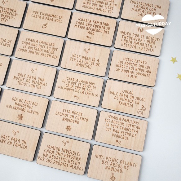 24 actividades de calendario de Adviento