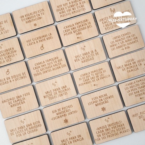 24 actividades de calendario de Adviento