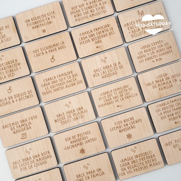 24 actividades de calendario de Adviento