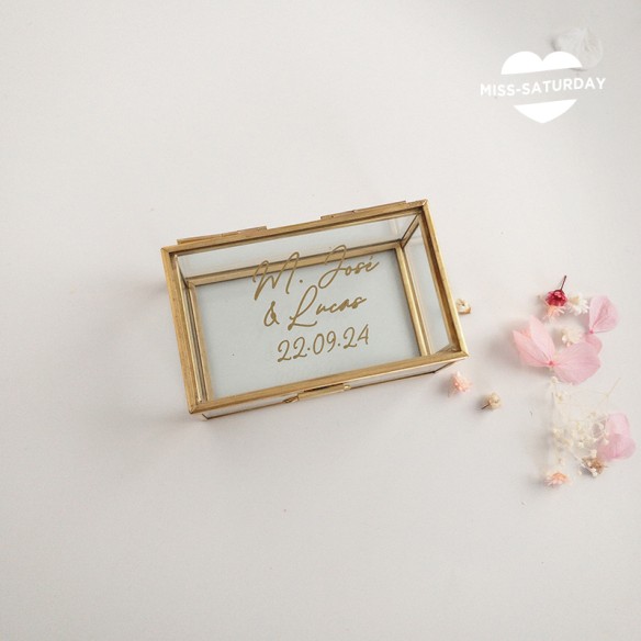 Caja porta alianzas person. Cléo