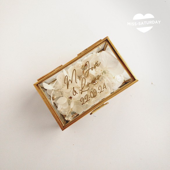 Caja porta alianzas person. Cléo