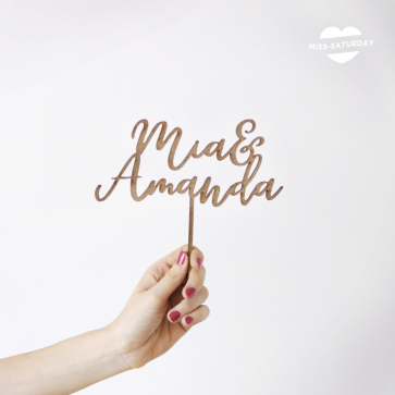 Topper personalizado novios