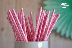 25 Cañitas Chevron Rosa