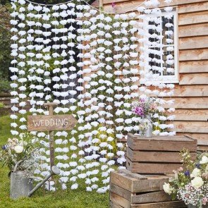 Fondo de flores blancas