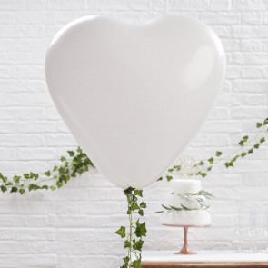 3 globos gigantes corazón